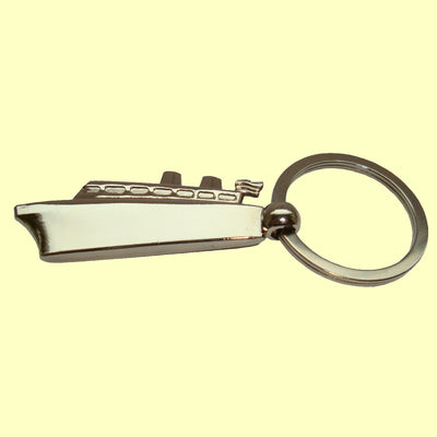 Bassin and Brown Silver Ship Keyring