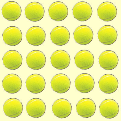 Bassin and Brown Tennis Ball Cufflinks - Yellow