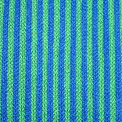 Bassin and Brown Vertical Stripe Cotton Socks - Blue and Green
