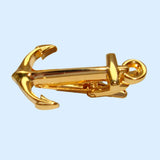 Bassin and Brown Gold Anchor Tie Bar