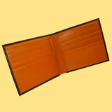 Bassin and Brown Brown/Orange Billfold 8 Card Slot Wallet