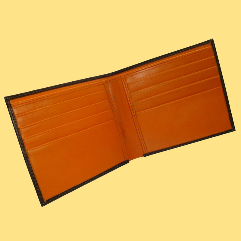 Bassin and Brown Brown/Orange Billfold 8 Card Slot Wallet