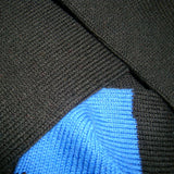 Bassin and Brown Heel & Toe Cotton Socks - Black and Blue