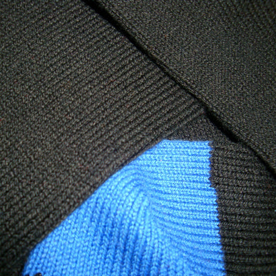 Bassin and Brown Heel & Toe Cotton Socks - Black and Blue