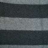 Bassin and Brown Hooped Stripe Cotton Socks - Black and Grey