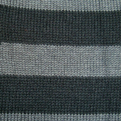 Bassin and Brown Hooped Stripe Cotton Socks - Black and Grey