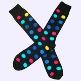 Bassin and Brown Spotted Cotton Socks - Black