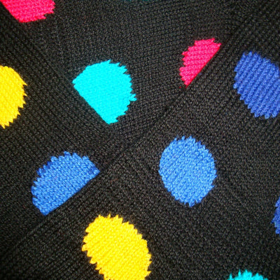 Bassin and Brown Spotted Cotton Socks - Black