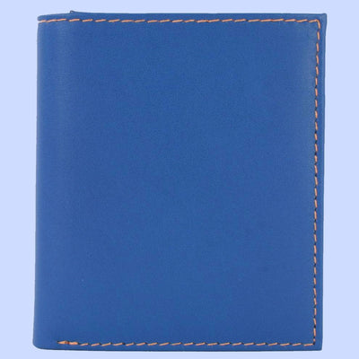 Bassin and Brown Blue/Orange Trifold 10 Card Slot Wallet