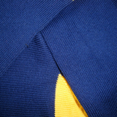 Bassin and Brown Contrast Heel & Toe Cotton Socks – Navy and Yellow