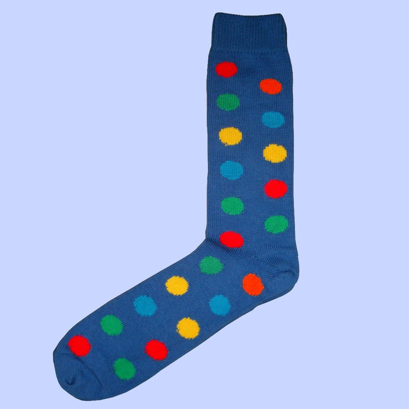 Bassin and Brown - Spotted Cotton Socks - Blue