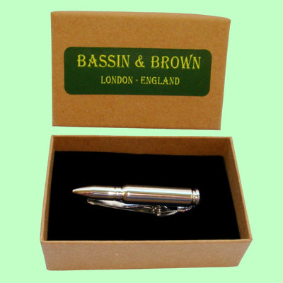 Bassin and Brown Silver Bullet Tie Bar