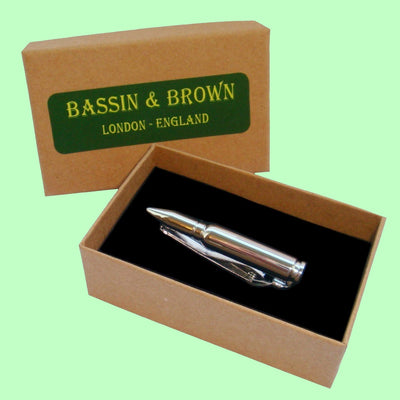 Bassin and Brown Silver Bullet Tie Bar