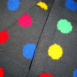 Bassin and Brown Multi Colour Spotted Cotton Socks - Grey Base