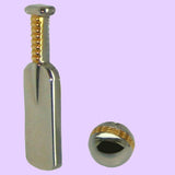 Bassin and Brown Cricket Bat and Ball Cufflinks - Silver and Gold