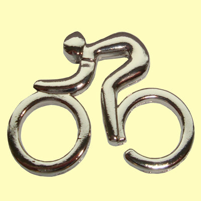 Bassin and Brown - Cyclist Keyring - Silver