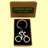 Bassin and Brown - Cyclist Keyring - Silver
