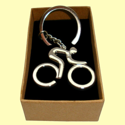 Bassin and Brown - Cyclist Keyring - Silver