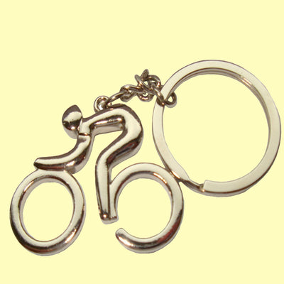 Bassin and Brown - Cyclist Keyring - Silver