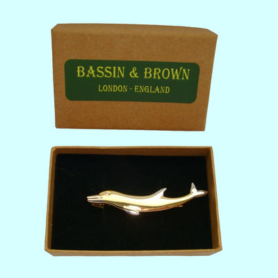 Bassin and Brown Dolphin - Gold/Silver Tie Bar