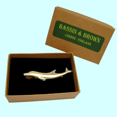 Bassin and Brown Dolphin - Gold/Silver Tie Bar