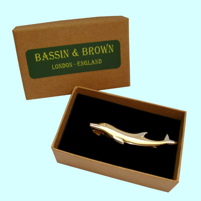 Bassin and Brown Dolphin - Gold/Silver Tie Bar
