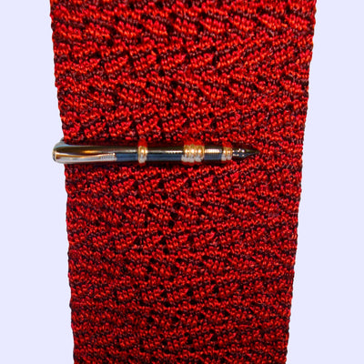 Bassin and Brown Fountain Pen Tie Bar - Black and Gold
