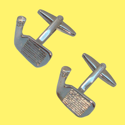 Bassin and Brown Golf Putter Cufflinks - Silver