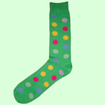 Bassin and Brown Green Spotted Cotton Socks
