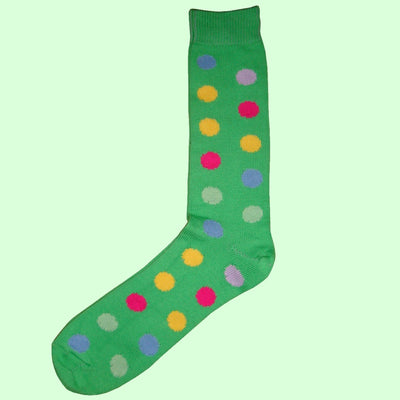 Bassin and Brown Green Spotted Cotton Socks