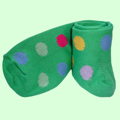 Bassin and Brown Green Spotted Cotton Socks
