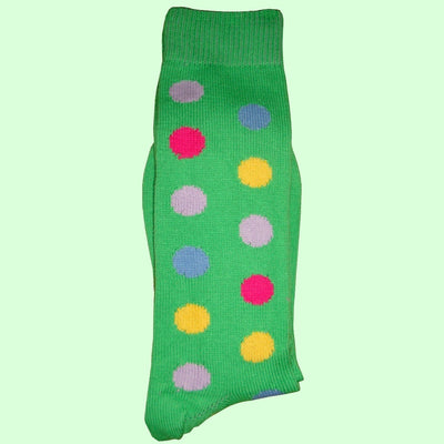 Bassin and Brown Green Spotted Cotton Socks