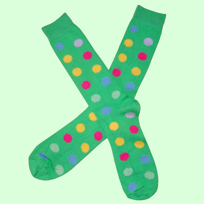 Bassin and Brown Green Spotted Cotton Socks