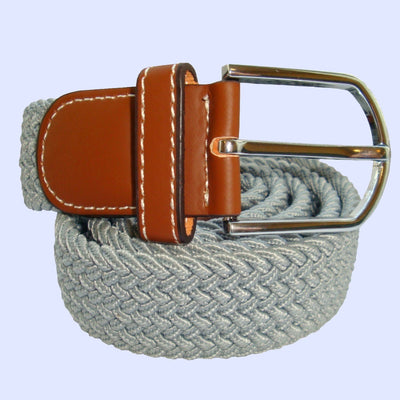 Bassin and Brown Plain Grey Woven Belt