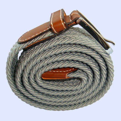 Bassin and Brown Plain Grey Woven Belt