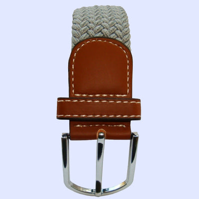 Bassin and Brown Plain Grey Woven Belt
