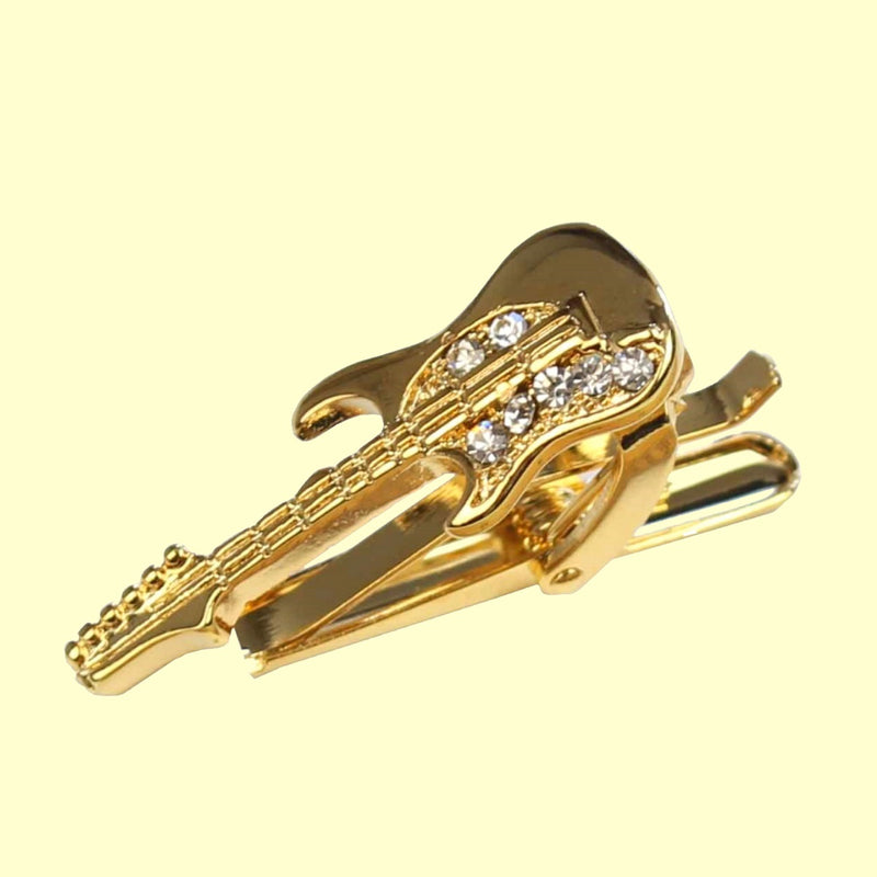 Bassin and Brown Tie Bar - Guitar Gold