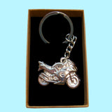 Bassin and Brown Silver Motorbike Keyring