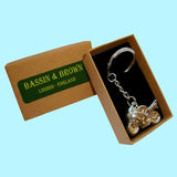 Bassin and Brown Silver Motorbike Keyring