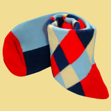 Bassin and Brown Diamond Check Socks - Red, Navy, Beige and Blue