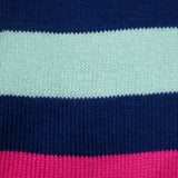 Bassin and Brown Navy Multi Stripe Cotton Socks