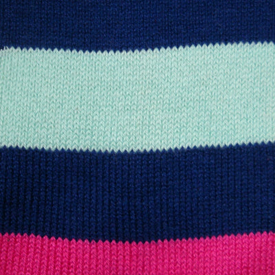 Bassin and Brown Navy Multi Stripe Cotton Socks