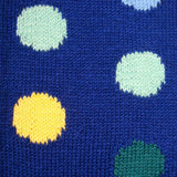 Bassin and Brown Multi Colour Spotted Cotton Socks - Navy Base