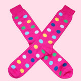 Bassin and Brown Pink Spot Cotton Socks