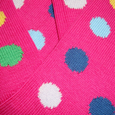 Bassin and Brown Pink Spot Cotton Socks