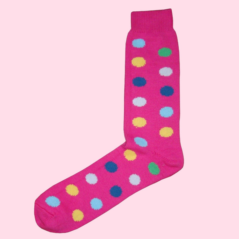 Bassin and Brown Pink Spot Cotton Socks