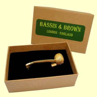 Bassin and Brown Gold Novelty Tie Bar