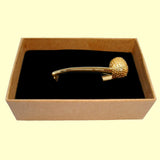 Bassin and Brown Gold Novelty Tie Bar