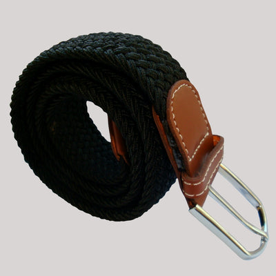 Bassin and Brown Black Woven Belt