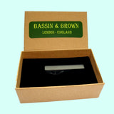 Bassin and Brown Plain Tie Bar - Black